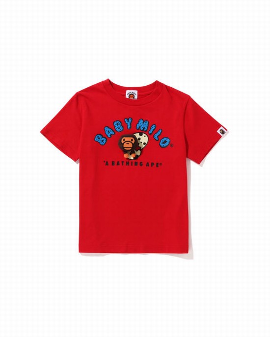 Bape Milo Plush Doll In An Egg Tricko Detske Svetlo Červené | SK-0719
