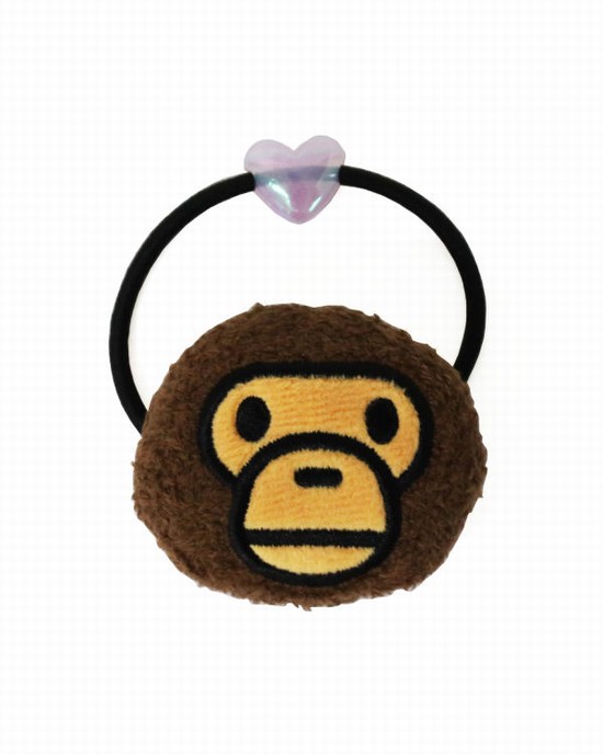 Bape Milo Rubber Accessory Vlasové Doplnky Detske Hnede | SK-6934