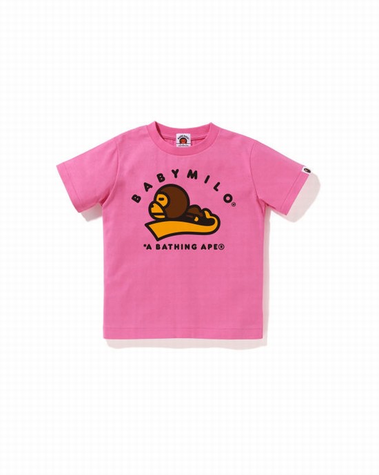 Bape Milo Sleep Tricko Detske Ruzove | SK-8701