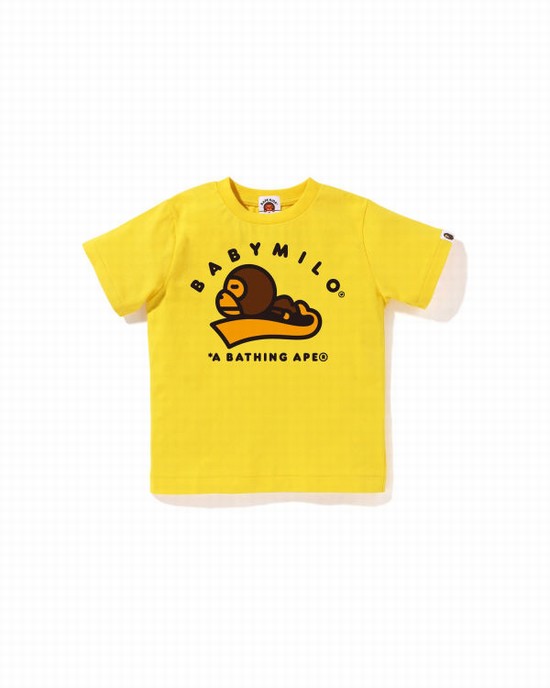 Bape Milo Sleep Tricko Detske Žlté | SK-5842