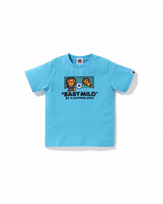 Bape Milo Soccer Tricko Detske Modre | SK-7936