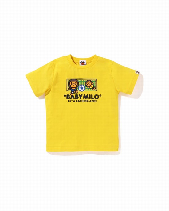 Bape Milo Soccer Tricko Detske Žlté | SK-6982