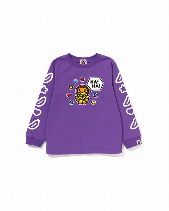 Bape Milo Speech Balloon L/S #1 Tricko Detske Nachový | SK-1036