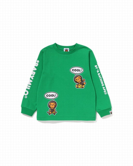Bape Milo Speech Balloon L/S #3 Tricko Detske Mätové | SK-4186
