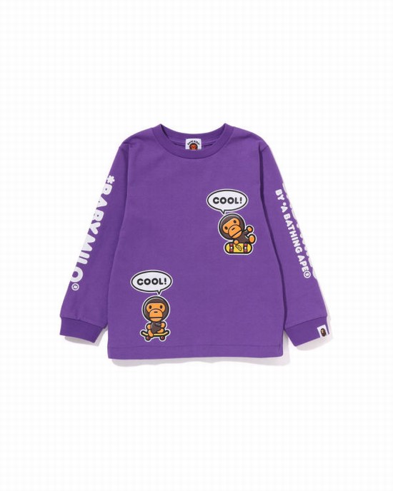 Bape Milo Speech Balloon L/S #3 Tricko Detske Nachový | SK-5476