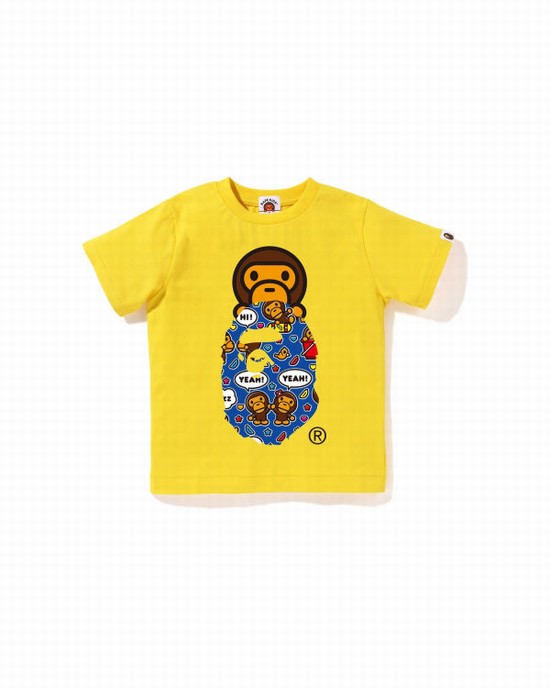 Bape Milo Speech Balloon Milo On Ape Head Tricko Detske Žlté | SK-3740