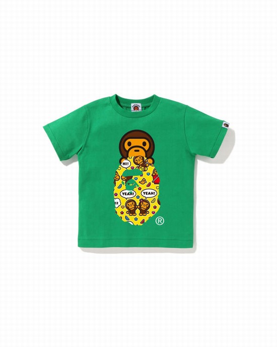 Bape Milo Speech Balloon Milo On Ape Head Tricko Detske Tyrkysové | SK-7632