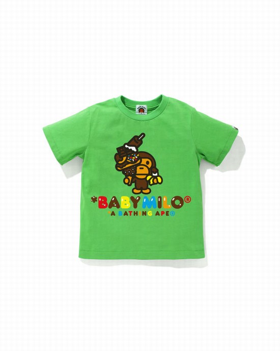 Bape Milo Sweets Tricko Detske Svetlo Zelene | SK-3904