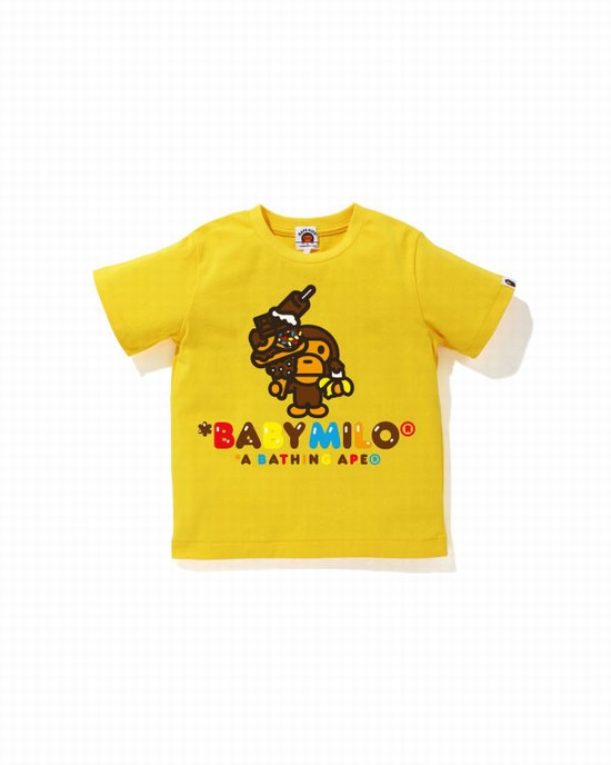 Bape Milo Sweets Tricko Detske Žlté | SK-8370