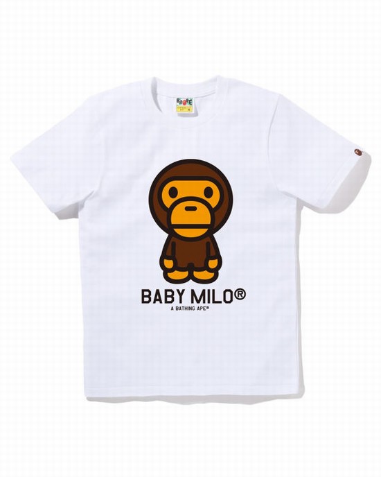 Bape Milo Tricko Damske Biele | SK-5083