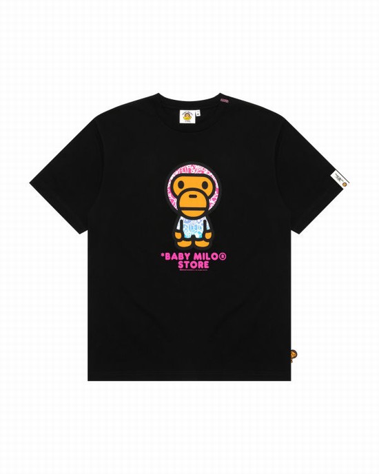 Bape Milo Tricko Damske Čierne | SK-9147