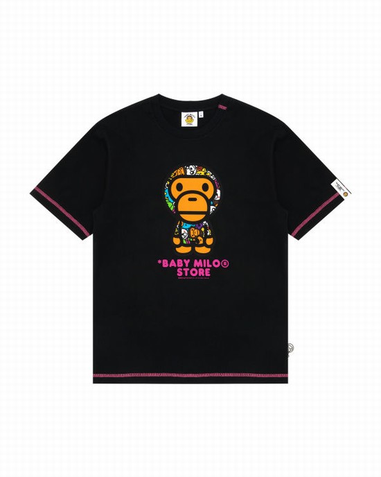 Bape Milo Tricko Panske Čierne | SK-7065