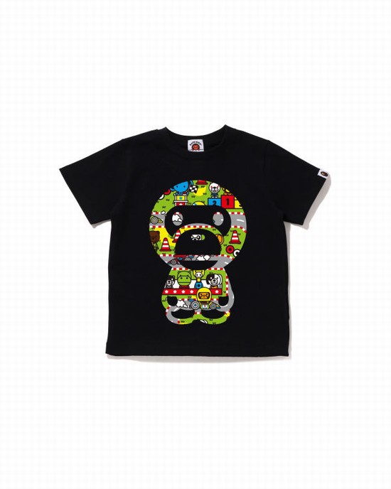 Bape Milo Zavodne Big Milo Tricko Detske Čierne | SK-3046