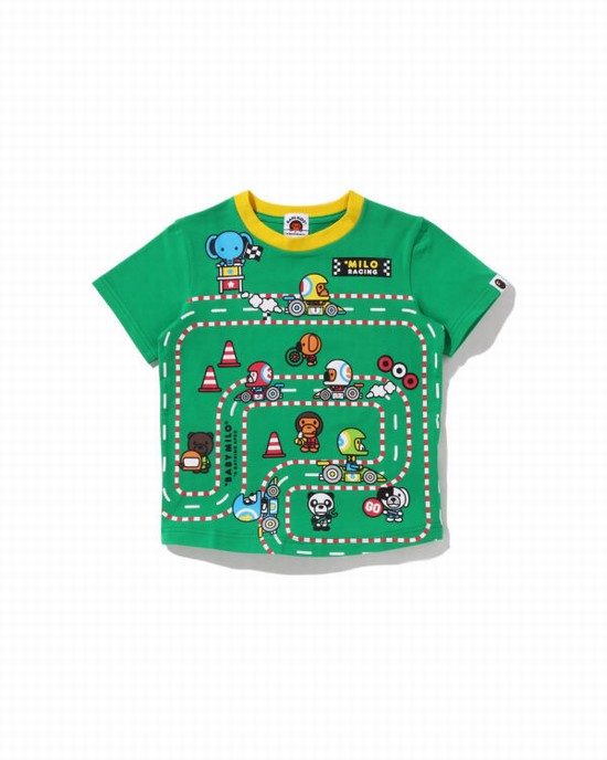 Bape Milo Zavodne Big Panel Tricko Detske Tyrkysové | SK-7648