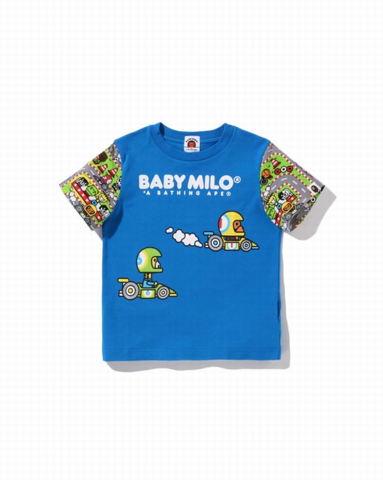Bape Milo Zavodne Friends Tricko Detske Modre | SK-9271