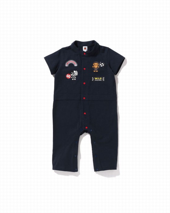 Bape Milo Zavodne Romper Body Detske Námornícka Modrá Modre | SK-2378