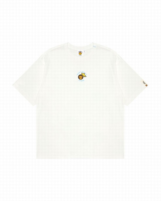 Bape Milo boxy fit Tricko Damske Biele | SK-0539