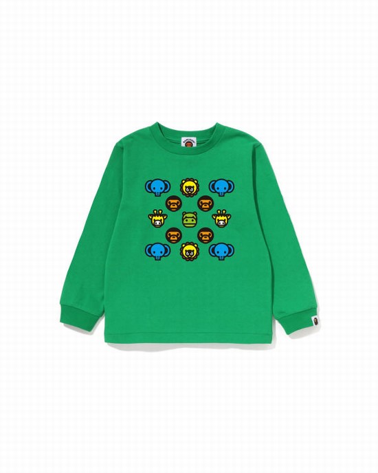 Bape Milogram L/S Tricko Detske Mätové | SK-2931