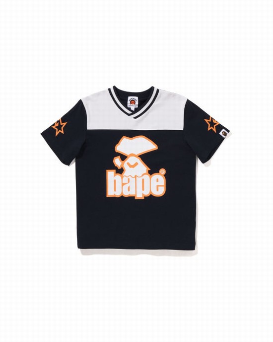 Bape Moonface Football Tricko Detske Námornícka Modrá Modre | SK-3928