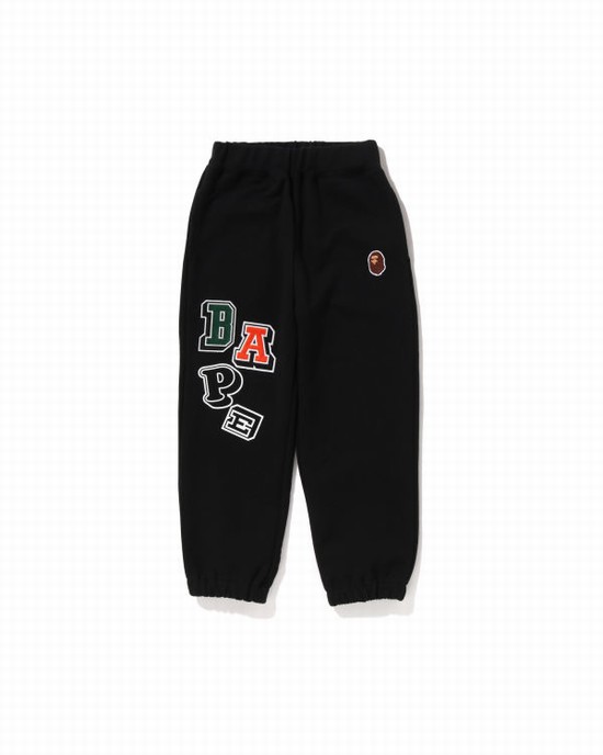 Bape Multi Fonts Tepláky Detske Čierne | SK-7905