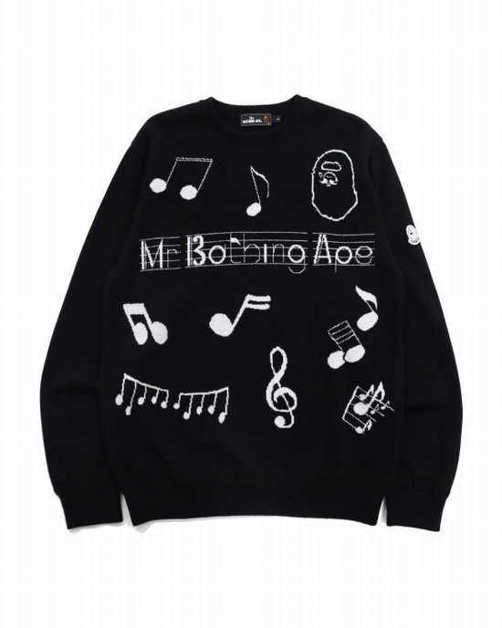 Bape Music Score Mikiny Panske Čierne | SK-8375
