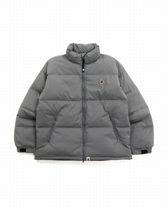 Bape One Point Loose Fit Páperové Bundy Panske Siva | SK-5170