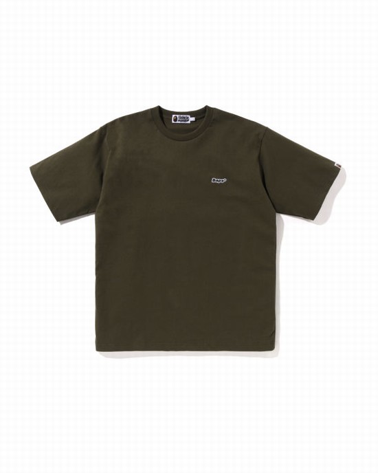 Bape One Point Relaxed Fit Tricko Panske Zelene | SK-8473