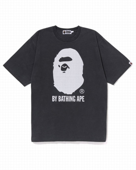 Bape Overdyed By Bathing Ape Relaxed Tricko Panske Čierne | SK-1542