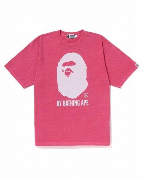 Bape Overdyed By Bathing Ape Relaxed Tricko Panske Ruzove | SK-5490