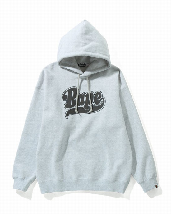 Bape Oversized Pullover Mikiny S Kapucňou Damske Svetlo Siva | SK-9312