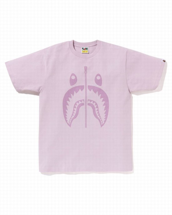 Bape Pigment Shark Tricko Panske Nachový | SK-0579