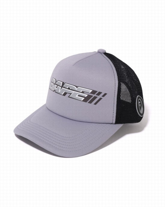 Bape Racer Mesh Caps Panske Siva | SK-7189