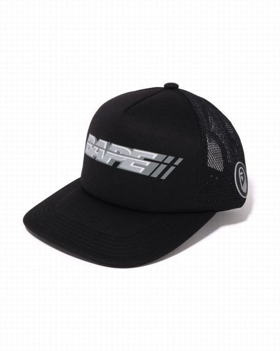 Bape Racer Mesh Caps Panske Čierne | SK-6391