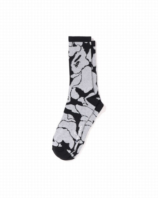 Bape Reflective Camo Ponozky Panske Čierne | SK-3126