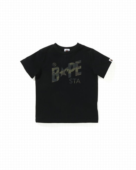 Bape Reflector 1st Camo Sta Logo Tricko Detske Čierne | SK-1520