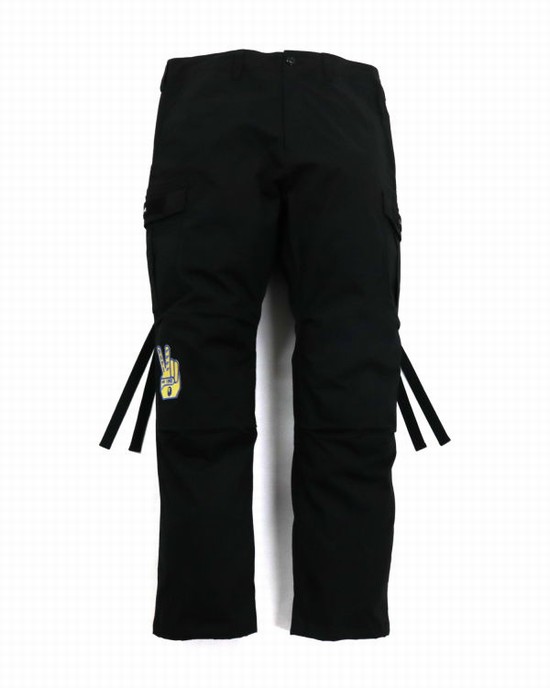 Bape Relaxed Fit 6 Pocket Nohavice Panske Čierne | SK-5296