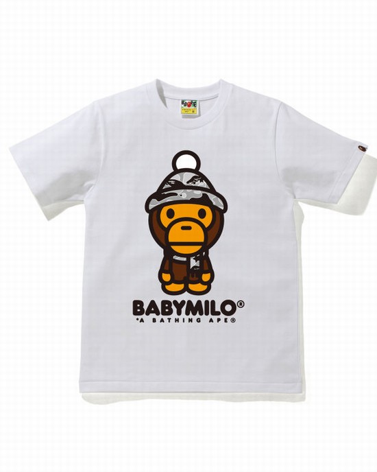 Bape STA Camo Milo Zimná Tricko Damske Biele | SK-7120