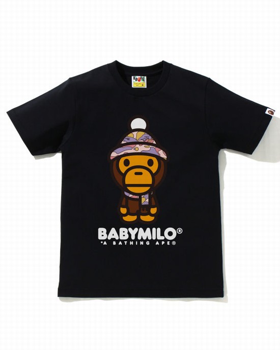 Bape STA Camo Milo Zimná Tricko Damske Čierne | SK-4918