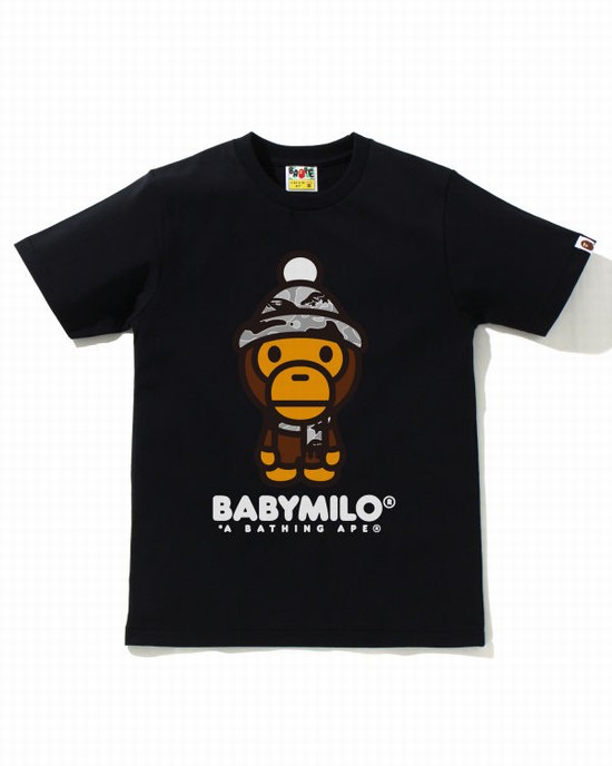 Bape STA Camo Milo Zimná Tricko Damske Čierne | SK-8216