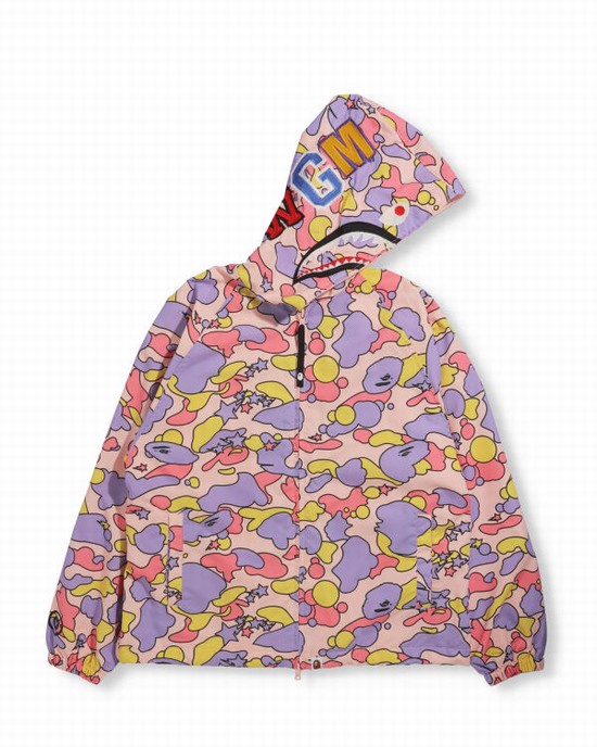 Bape STA Camo Oversized Full Zip Bundy Damske Ruzove | SK-0259