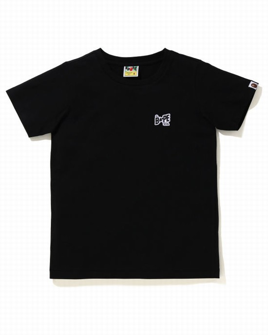 Bape STA Logo One Point Tricko Damske Čierne | SK-2718