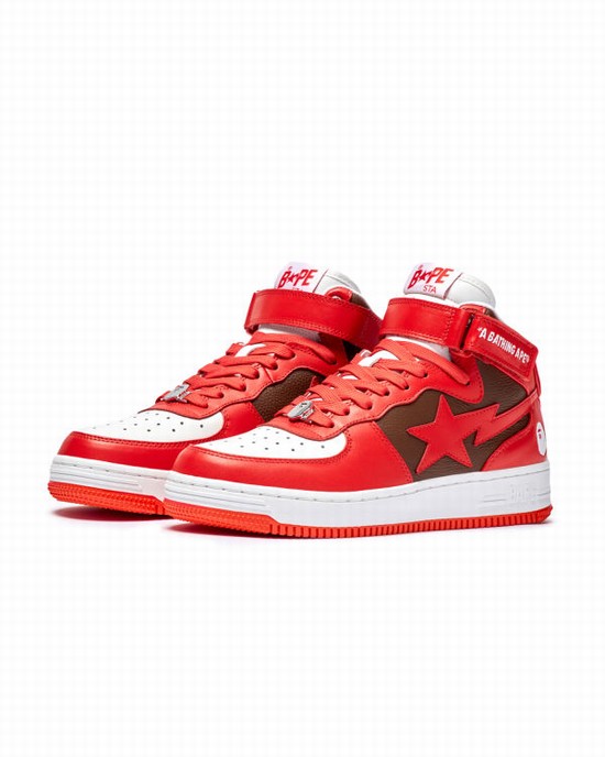 Bape STA MI #2 M2 Tenisky Panske Svetlo Červené | SK-5731