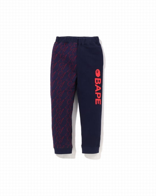 Bape STA Quilting Tepláky Detske Modre | SK-1523