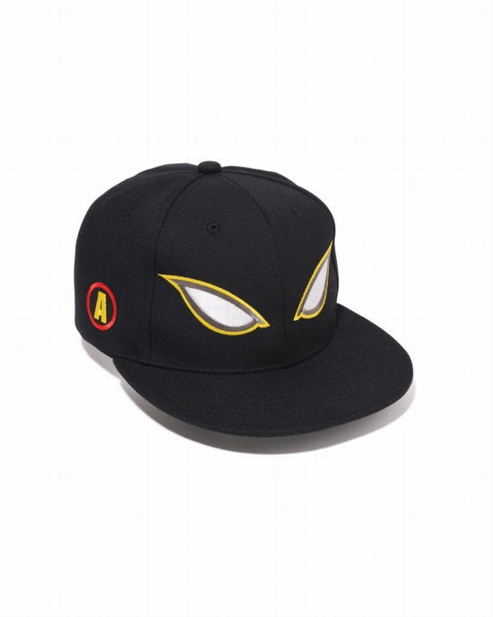 Bape Shadow Snap Back Caps Panske Čierne | SK-4058