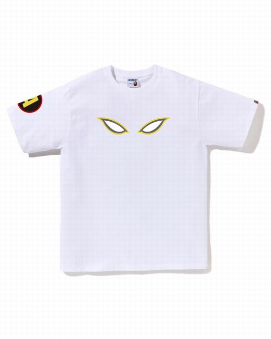 Bape Shadow Tricko Panske Biele | SK-2538