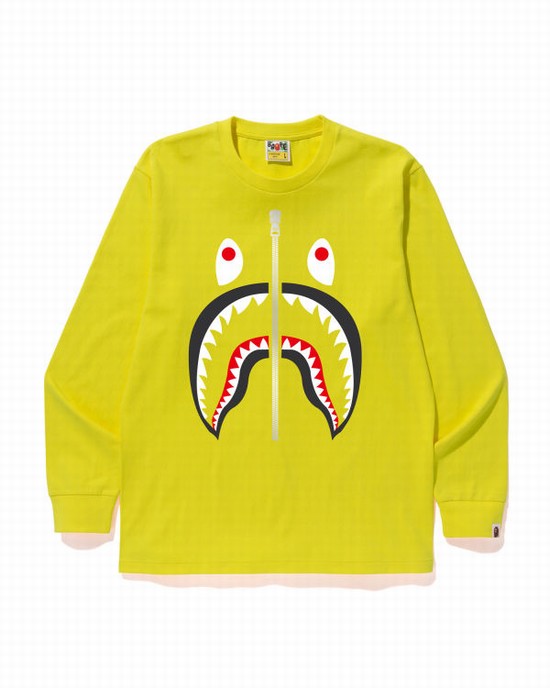 Bape Shark Tricko Panske Citrón Žlté | SK-9410
