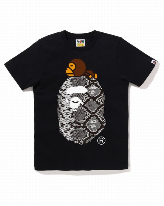 Bape Snake Milo On Big Ape Tricko Damske Čierne | SK-9751