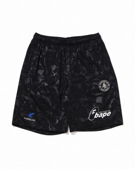 Bape Soccer Game Sortky Panske Čierne | SK-9214