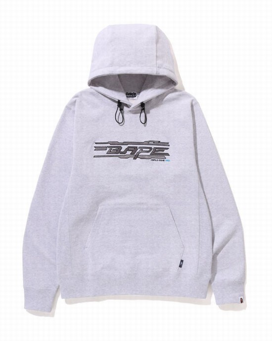 Bape Stiching Pullover Mikiny S Kapucňou Panske Siva | SK-4627