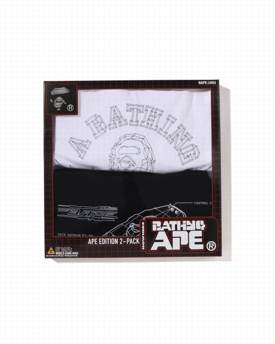 Bape Tee Package Box #2 M Tricko Panske Biele Čierne | SK-9461